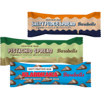 Illustration av Barebells proteinbar
