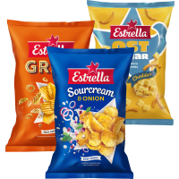 Illustration av Chips, Ringar, Ostbågar