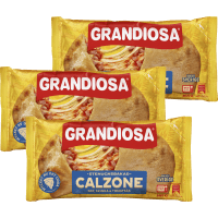 Illustration av Calzone ost & skinka minipizza