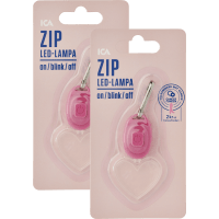 Illustration av ZIP LED Rosa Bandet