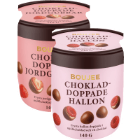 Illustration av Hallon/jordgubbar doppad i choklad
