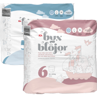 Illustration av Öppen/Byxblöja storlek 5-6