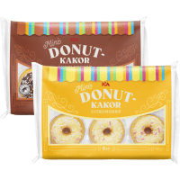 Illustration av Donutkakor Citron/Choklad