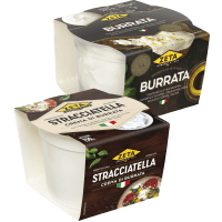 Illustration av Burrata, Stracciatella
