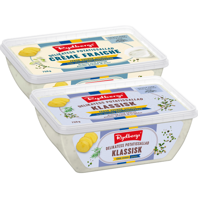 Illustration av Potatissallad gourmet, creme fraiche