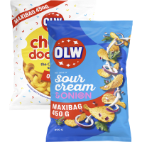 Illustration av Maxibag Sourcream, Cheez Doodles