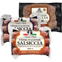 Illustration av Salsiccia Naturell / Rökt Paprika / Piri Piri