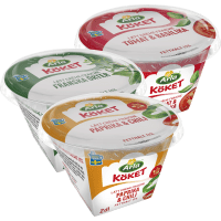 Illustration av Crème fraiche Smaksatt