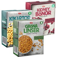 Illustration av Bönor, Kikärtor, Linser