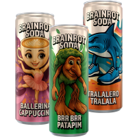 Illustration av Brainrot Soda