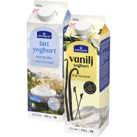 Illustration av Mild naturell lätt/ Vanilj Yoghurt 3%