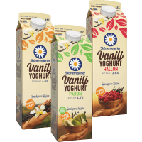 Illustration av Vaniljyoghurt