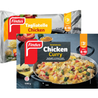Illustration av Chicken curry & tagliatelle chicken