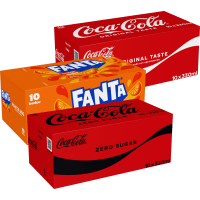 Illustration av Coca-Cola, Coca-Cola Zero, Fanta