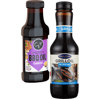 Illustration av Grillolja, BBQ