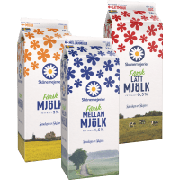 Illustration av Skånemejeriets mjölk 1,5 Liter