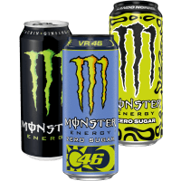 Illustration av Energidryck Monster Energi