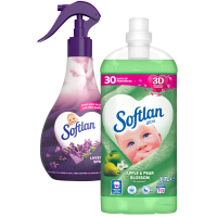 Illustration av Sköljmedel, textilspray