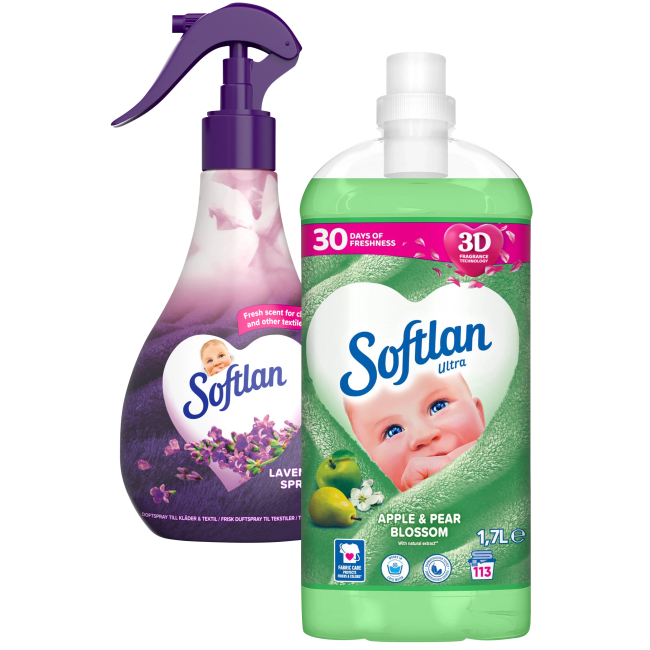 Illustration av Sköljmedel, textilspray