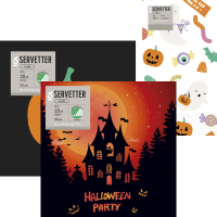 Illustration av Servetter Halloween