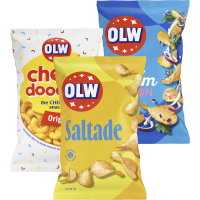 Illustration av Chips, ostbågar