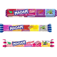 Illustration av Maoam 3 Olika Smaker