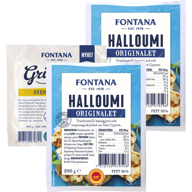 Illustration av Grilloumi, Halloumi