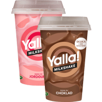 Illustration av Milkshake Choklad/Jordgubb