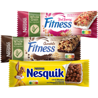 Illustration av Nesquik- /Fitnessbar