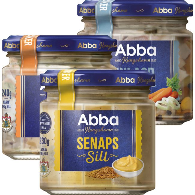 Illustration av Sill i glas