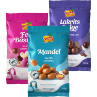 Illustration av Dragérade snacks