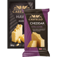 Illustration av Cheddarost, Havarti