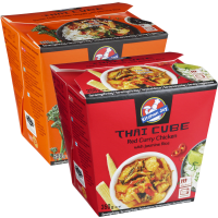 Illustration av Thai cube red curry