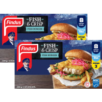 Illustration av Fish and crisp Fish burger MSC