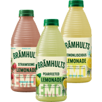 Illustration av Fruktdryck Strawsome Lemonad