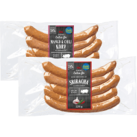 Illustration av Extra fin korv