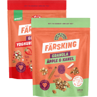 Illustration av Granola äpple & kanel