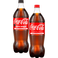 Illustration av Coca Cola/Zero 1,5 liter