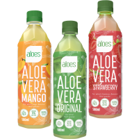 Illustration av AloeVera-dryck