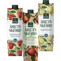 Illustration av Årets Skörd Äppelmust