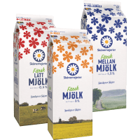 Illustration av Skånemejerier Mjölk 1,5L