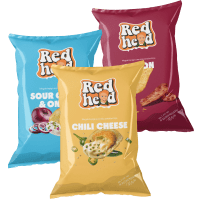 Illustration av Red head chips