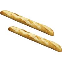 Illustration av Butiksgräddad baguette
