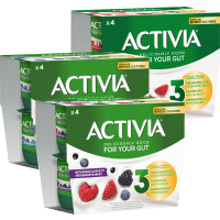 Illustration av Yoghurt Jordgubb 4-p 500g