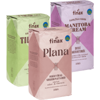 Illustration av Mjöl och mixer