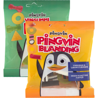 Illustration av Pingvin Godispåse