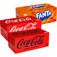 Illustration av Coca Cola, Fanta 10p