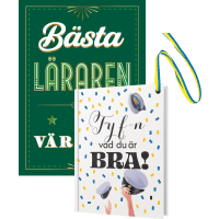 Illustration av Fy f-n vad du är bra!, Bästa läraren i världen