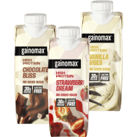 Illustration av Proteindryck Strawberry High Protein