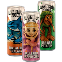 Illustration av Brainrot Soda